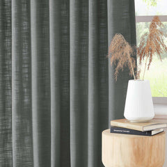 Custom Linen Blend Blockout Curtains