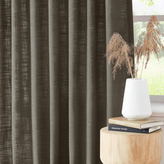 Custom Linen Blend Blockout Curtains