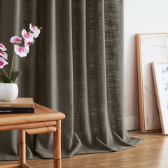 Custom Linen Blend Blockout Curtains