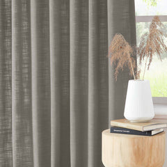 Custom Linen Blend Blockout Curtains