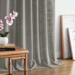 Custom Linen Blend Blockout Curtains