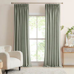 Custom Linen Blend Blockout Curtains