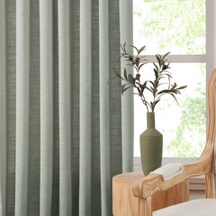 Custom Linen Blend Blockout Curtains