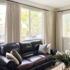 Custom Linen Blend Blockout Curtains