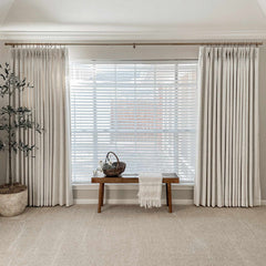 Custom Linen Blend Blockout Curtains
