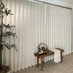 Custom Linen Blend Blockout Curtains