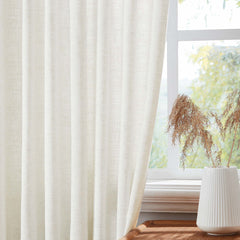 Custom Linen Blend Blockout Curtains