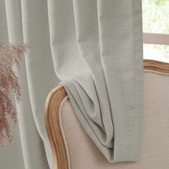 Custom Linen Blend Blockout Curtains