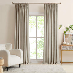 Custom Linen Blend Blockout Curtains