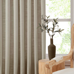 Custom Linen Blend Blockout Curtains