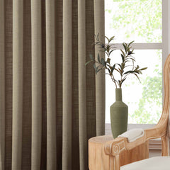 Custom Linen Blend Blockout Curtains