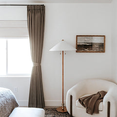 Custom Linen Blend Blockout Curtains