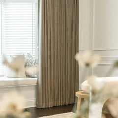 Custom Linen Blend Blockout Curtains