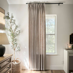 Custom Linen Blend Blockout Curtains