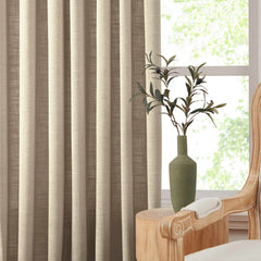 Custom Linen Blend Blockout Curtains