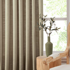 Custom Linen Blend Blockout Curtains