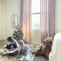 Custom Linen Blend Blockout Curtains