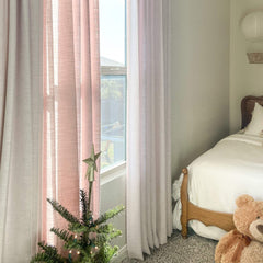 Custom Linen Blend Blockout Curtains