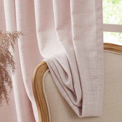 Custom Linen Blend Blockout Curtains