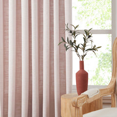 Custom Linen Blend Blockout Curtains