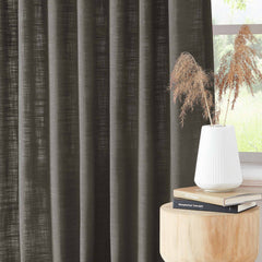Custom Linen Blend Blockout Curtains