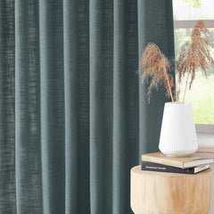Custom Linen Blend Blockout Curtains
