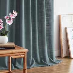 Custom Linen Blend Blockout Curtains