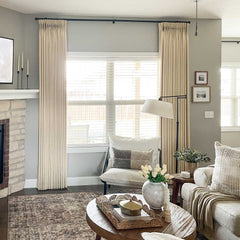 Custom Linen Blend Blockout Curtains