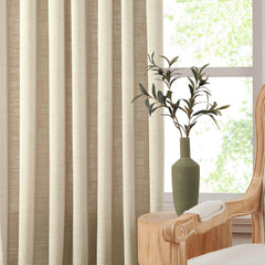 Custom Linen Blend Blockout Curtains