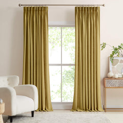 Custom Linen Blend Blockout Curtains