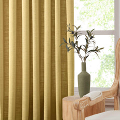 Custom Linen Blend Blockout Curtains
