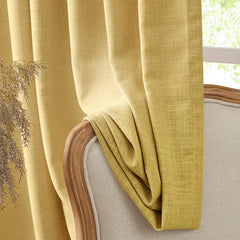 Custom Linen Blend Blockout Curtains