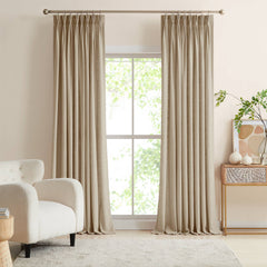 Custom Linen Blend Blockout Curtains