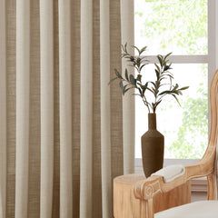 Custom Linen Blend Blockout Curtains