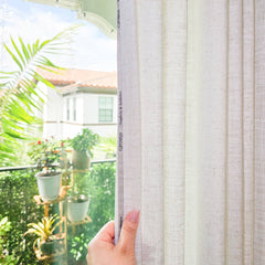Custom Linen Blend Blockout Curtains