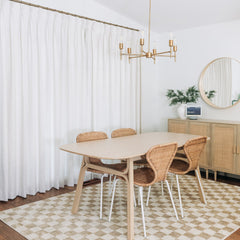 Custom Linen Blend Blockout Curtains