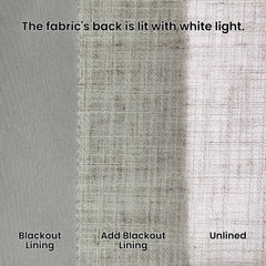 Custom Linen Blend Blockout Curtains