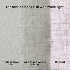 Custom Linen Blend Blockout Curtains