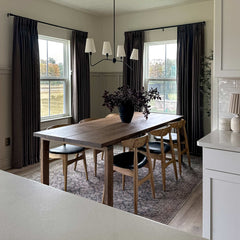 Custom Linen Blend Blockout Curtains