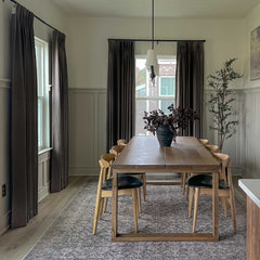 Custom Linen Blend Blockout Curtains