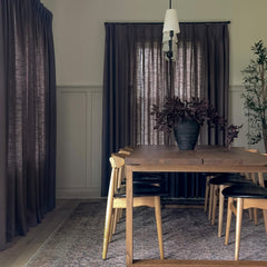 Custom Linen Blend Blockout Curtains