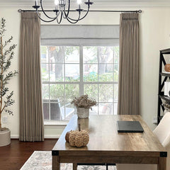 Custom Linen Blend Blockout Curtains