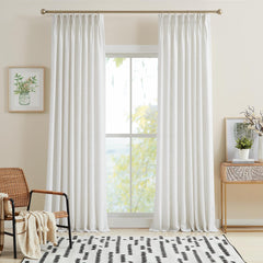 Custom Linen Blend Blockout Curtains