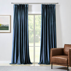 Custom Gorgeous Italian Velvet Blackout Curtains
