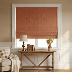 Custom 100% Blackout Roman Curtains