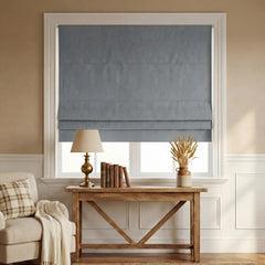 Custom 100% Blackout Roman Curtains