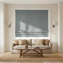 Custom 100% Blackout Textured Roman Shades