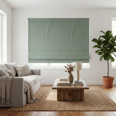 Custom 100% Blackout Textured Roman Shades
