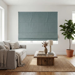 Custom 100% Blackout Textured Roman Shades