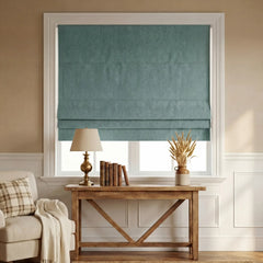 Custom 100% Blackout Roman Curtains